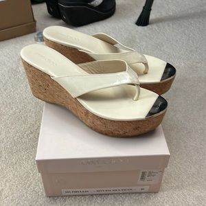 Jimmy Choo Phyllis cream wedge size 40